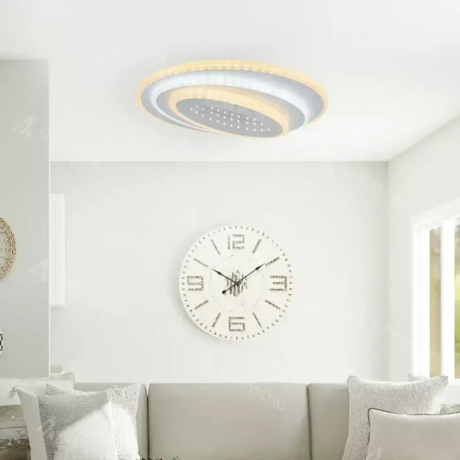 LED chandelier NEXA 3D 36W, Oval, Cold/Warm/Neutral light, White