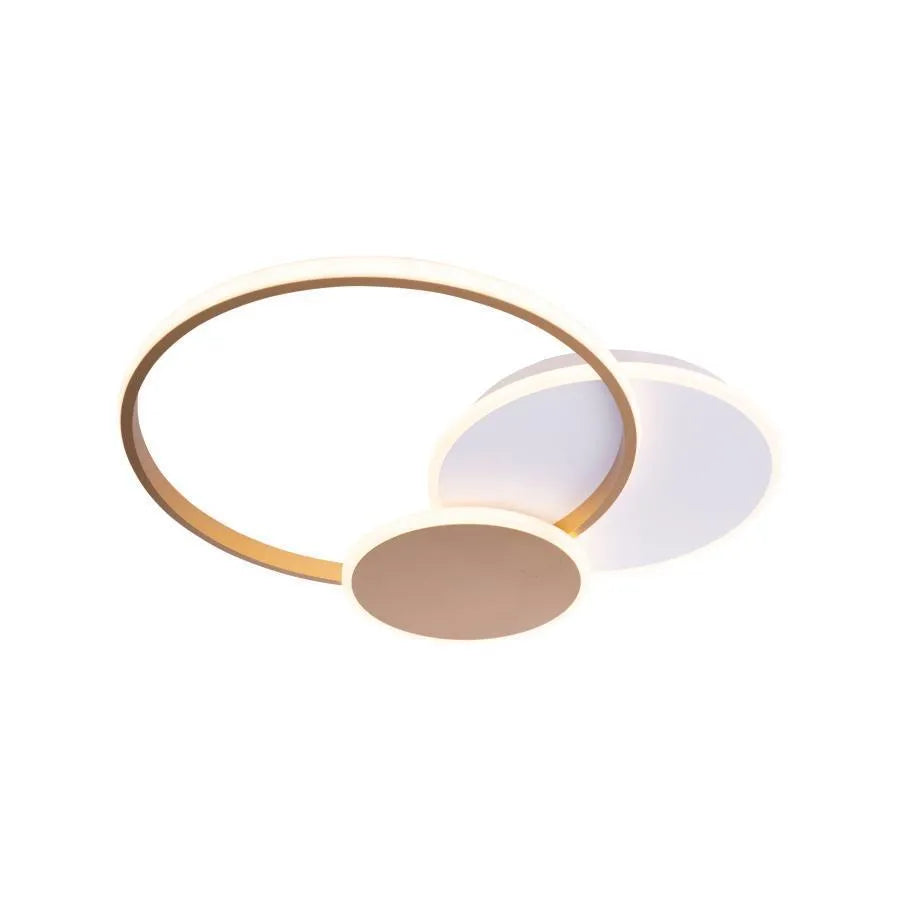 LED Chandelier with Remote Control KILLIAN 46W, 3 Circles, Cold/Warm/Neutral Light 3000K/4000K/6000K, Dimmable, Gold White LED Chandeliers with Remote Control Default Title Alessandro Design