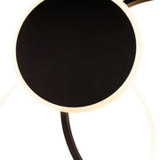 LED Chandelier with remote control KILLIAN 46W, 3 Circles, Cold/Warm/Neutral light, Dimmable, Black LED Chandeliers with Remote Control Default Title Alessandro Design