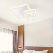 LED chandelier with remote control FARYDA 120W, 3 Squares, Cold/Warm/Neutral light, Dimmable, White
