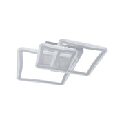 LED chandelier with remote control FARYDA 120W, 3 Squares, Cold/Warm/Neutral light, Dimmable, White