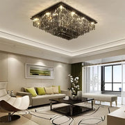 Crystal Chandelier, Brady, 14xE14, Rectangular, Gray Crystal Chandeliers Default Title Alessandro Design