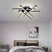 LED Chandelier with remote control FILO 188W, 6 Elements, Linear, Cold/Warm/Neutral light, Dimmable, Black LED Chandeliers with Remote Control Default Title Alessandro Design