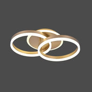 LED chandelier with remote control RINOVA 41W, 2 Circles, Cold/Warm/Neutral light, Dimmable, Gold LED chandelier with remote control Default Title Alessandro Design