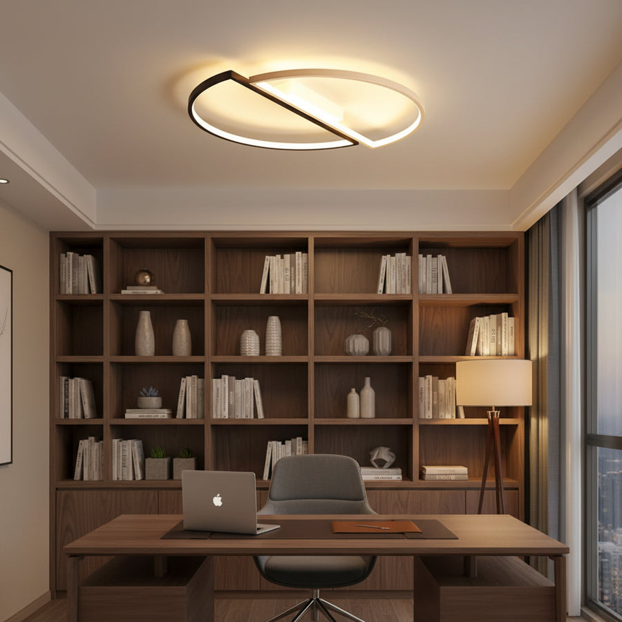 LED Chandelier with remote control VECTOR ARCUS 52W, 2 Elements, Cold/Warm/Neutral light, Dimmable, White Black LED Chandeliers with Remote Control Default Title Alessandro Design