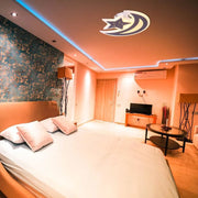 LED Chandelier ELLY 36W, Moon and Star, Cold/Warm/Neutral light, Brown LED Chandelier Default Title Alessandro Design