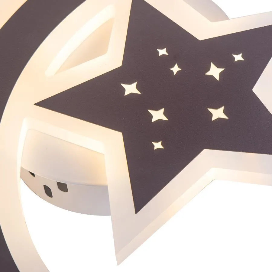 LED Chandelier ELLY 36W, Moon and Star, Cold/Warm/Neutral light, Brown LED Chandelier Default Title Alessandro Design