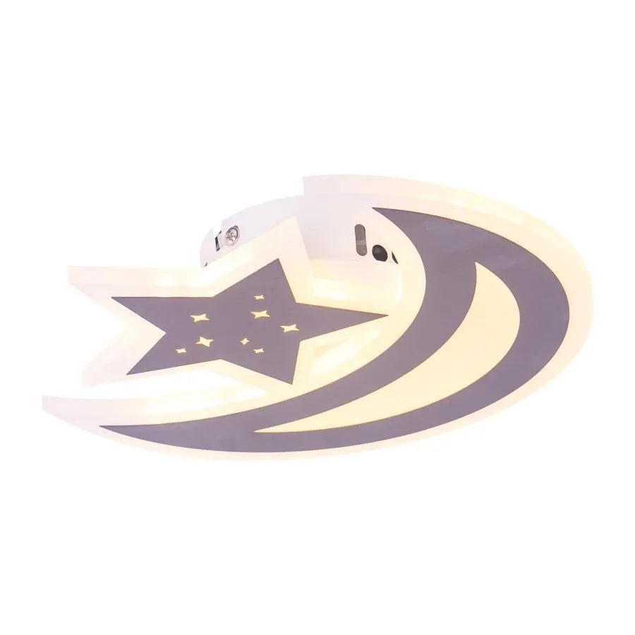 LED Chandelier ELLY 36W, Moon and Star, Cold/Warm/Neutral light, Brown LED Chandelier Default Title Alessandro Design
