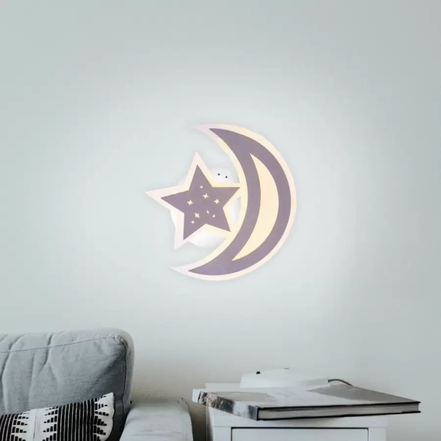 LED Chandelier ELLY 36W, Moon and Star, Cold/Warm/Neutral light, Brown LED Chandelier Default Title Alessandro Design