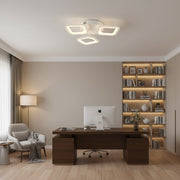LED Chandelier ERIKA 20W, 3 Squares, Neutral Light 4000k, White, Metal and Acrylic Applied LED Chandeliers Default Title Alessandro Design