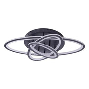 LED chandelier with remote control TIANA 78W, 3 Ellipses, Cold/Warm/Neutral light, Dimmable, Black LED chandeliers with remote control Default Title Alessandro Design
