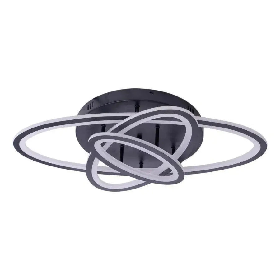 LED chandelier with remote control TIANA 78W, 3 Ellipses, Cold/Warm/Neutral light, Dimmable, Black LED chandeliers with remote control Default Title Alessandro Design