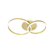 LED Chandelier with remote control LYRA 118W, 2 Circles, Cold/Warm/Neutral light, Dimmable, Brushed Gold LED Chandeliers with Remote Control Default Title Alessandro Design