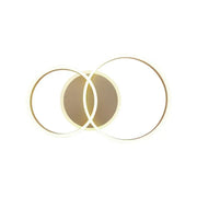LED Chandelier with remote control LYRA 118W, 2 Circles, Cold/Warm/Neutral light, Dimmable, Brushed Gold LED Chandeliers with Remote Control Default Title Alessandro Design