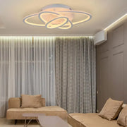 LED chandelier with remote control TIANA 78W, 3 Ellipse, Cold/Warm/Neutral light, Dimmable, White LED chandelier with remote control Default Title Alessandro Design