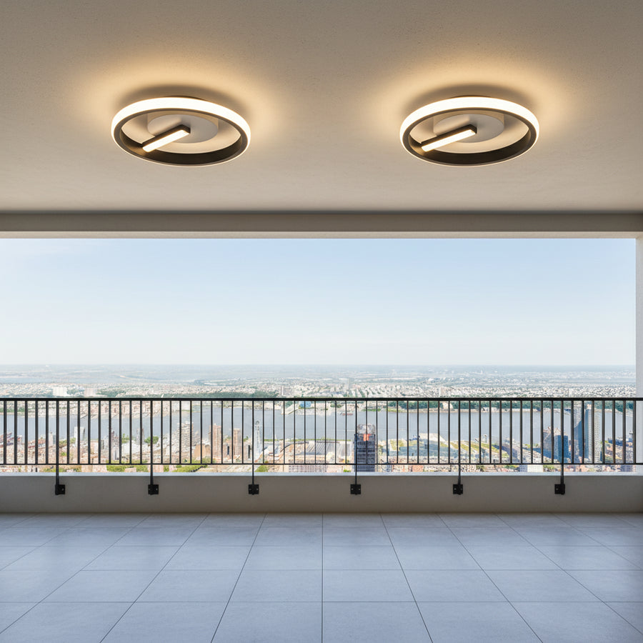 LED Chandelier VICTORIA 19W, Round, Cold/Warm/Neutral light, Black, White Applied LED Chandeliers Default Title Alessandro Design