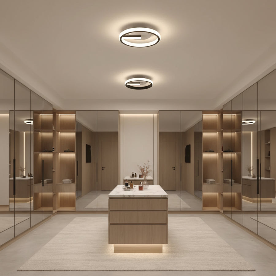 LED Chandelier VICTORIA 19W, Round, Cold/Warm/Neutral light, Black, White Applied LED Chandeliers Default Title Alessandro Design