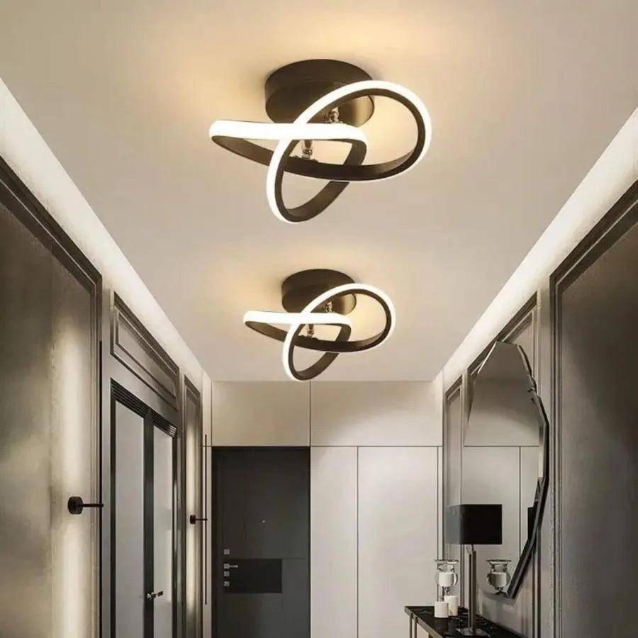 LED Chandelier VERTEX Flow 24W, Diameter 25cm, Cold/Warm/Neutral light, Black Applied LED Chandeliers Default Title Alessandro Design