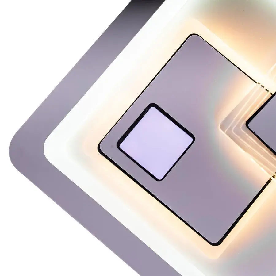 LED Chandelier KEREN 33W, Square, Cold/Warm/Neutral light 3000K/4000K/6000K, White, Metal and Acrylic LED Chandeliers Default Title Alessandro Design