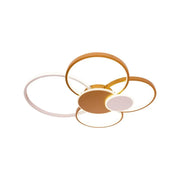 LED Chandelier with remote control KILLIAN 74W, 6 Circles, Cold/Warm/Neutral light, Dimmable, Gold White LED Chandeliers with Remote Control Default Title Alessandro Design