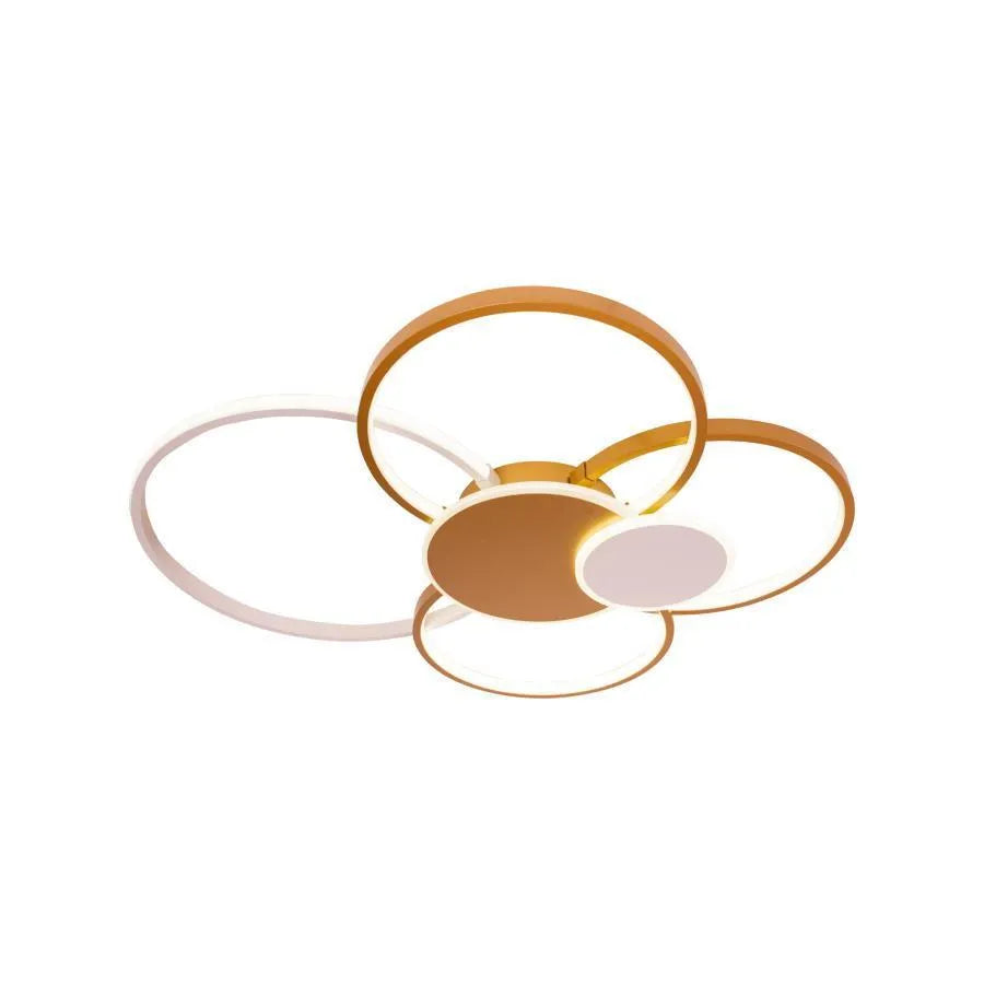 LED Chandelier with remote control KILLIAN 74W, 6 Circles, Cold/Warm/Neutral light, Dimmable, Gold White LED Chandeliers with Remote Control Default Title Alessandro Design