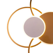 LED Chandelier with remote control KILLIAN 74W, 6 Circles, Cold/Warm/Neutral light, Dimmable, Gold White LED Chandeliers with Remote Control Default Title Alessandro Design