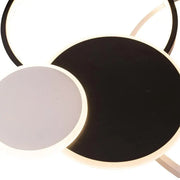 LED Chandelier with remote control KILLIAN 80W, 4 Circles, Cold/Warm/Neutral light, Dimmable, Black White LED Chandeliers with Remote Control Default Title Alessandro Design