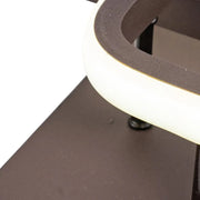 LED chandelier LILIA 24W, 2 Squares, Cold/Warm/Neutral light, Brown