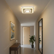 Crystal LED chandelier MITA 39W, 20x20cm, Square, Cool/Warm/Neutral Light, White LED Chandeliers Default Title Alessandro Design
