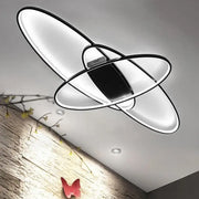 LED chandelier with remote control ORBITA 74W, 3 Elements, Oval, Cold/Warm/Neutral light, Dimmable, Black LED chandeliers with remote control Default Title Alessandro Design