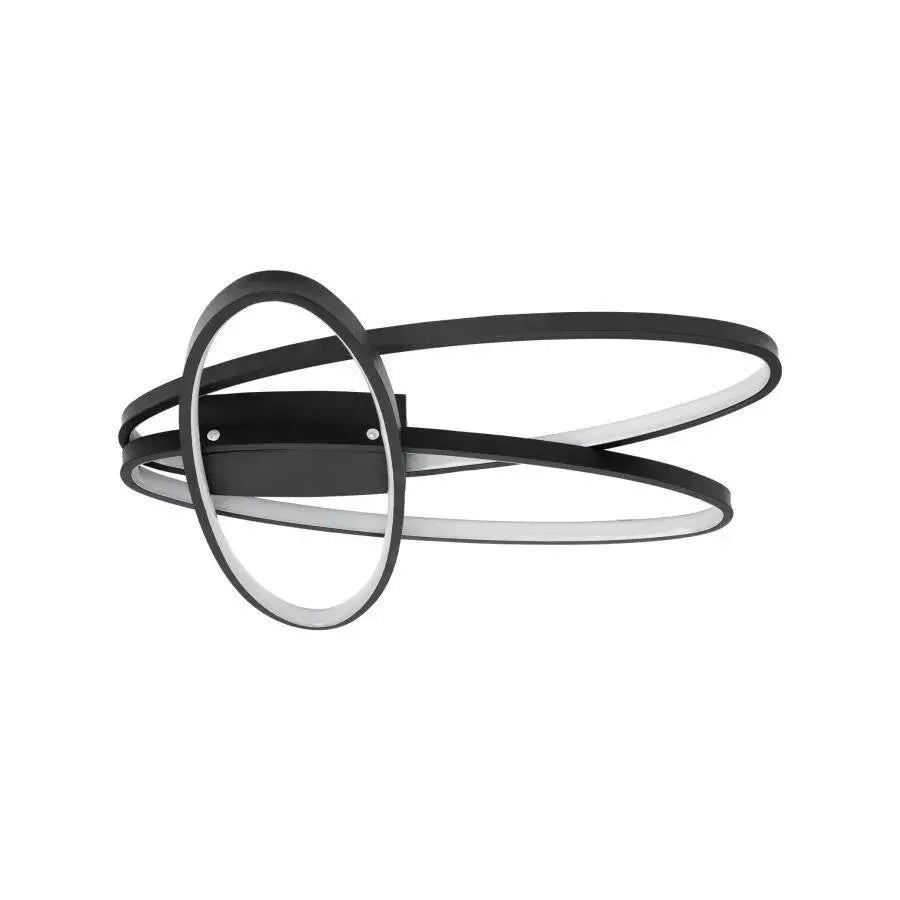 LED chandelier with remote control ORBITA 74W, 3 Elements, Oval, Cold/Warm/Neutral light, Dimmable, Black LED chandeliers with remote control Default Title Alessandro Design