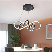 Suspended LED chandelier with remote control INFINITY HALO 69W, Cold/Warm/Neutral light, Dimmable, Black, Height Adjustable Modern Chandeliers Default Title Alessandro Design