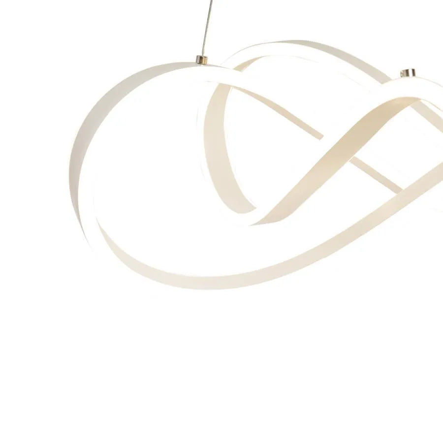 Suspended LED chandelier with remote control INFINITY HALO 69W, Cold/Warm/Neutral light, Dimmable, White, Height Adjustable LED Chandeliers with Remote Control Default Title Alessandro Design