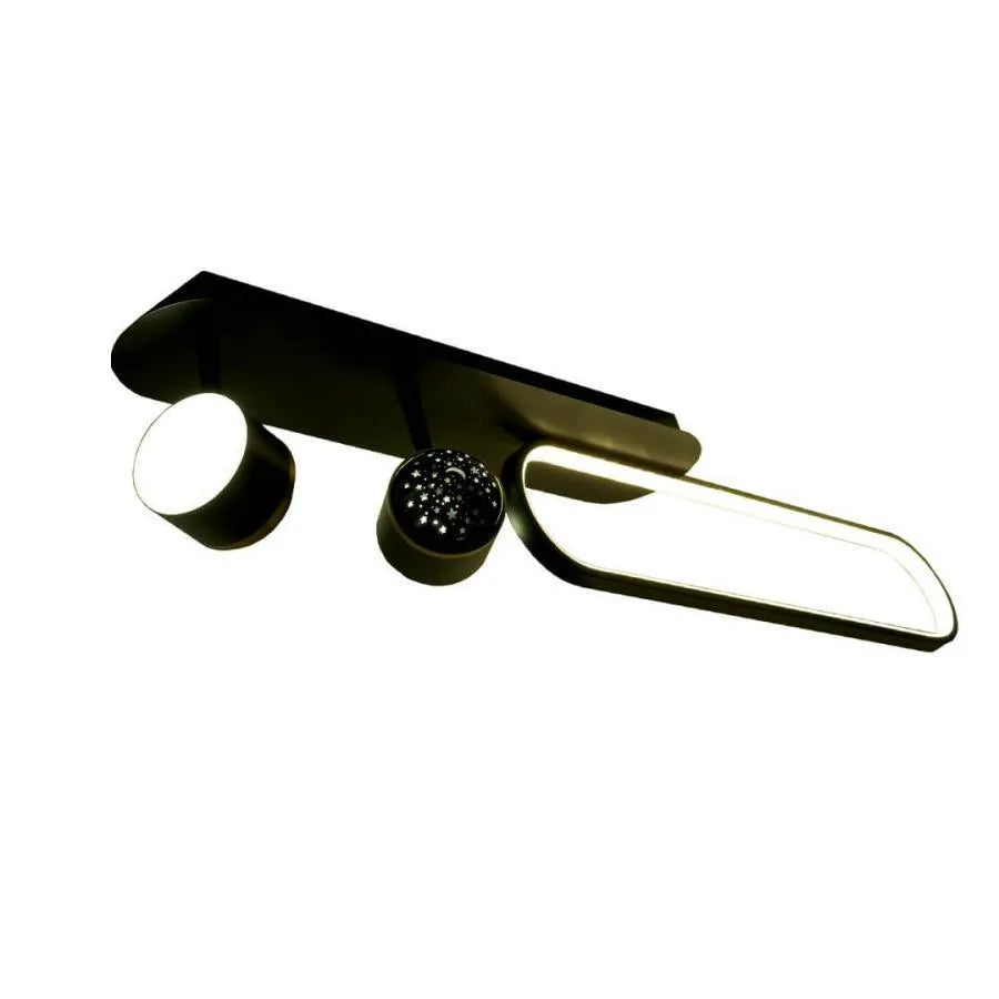 LED Chandelier MEISSUN 44W, Linear, Cold/Warm/Neutral light, Black LED Chandelier Default Title Alessandro Design