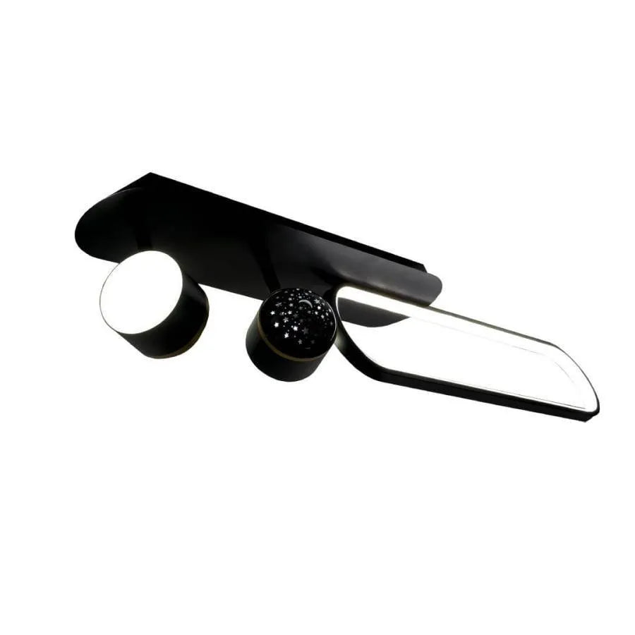 LED Chandelier MEISSUN 44W, Linear, Cold/Warm/Neutral light, Black LED Chandelier Default Title Alessandro Design