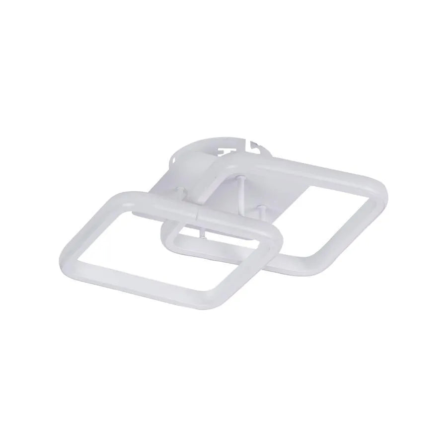 LED chandelier LILIA 20W, 2 Squares, Cold/Warm/Neutral light, White