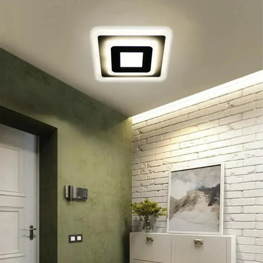 LED Chandelier MORNIKA 14W, Diameter 25cm, Square, Neutral light, White LED Chandelier Default Title Alessandro Design