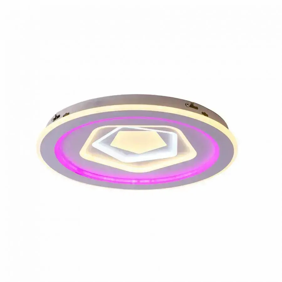 LED chandelier with remote control MEIRA RGB, 180W, Cold/Warm/Neutral light, Dimmable, White LED chandeliers with remote control Default Title Alessandro Design