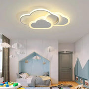 RIOKO LED Chandelier with Remote Control, 48W, 3 Clouds, Cold/Warm/Neutral light, Dimmable, White LED Chandeliers with Remote Control Default Title Alessandro Design