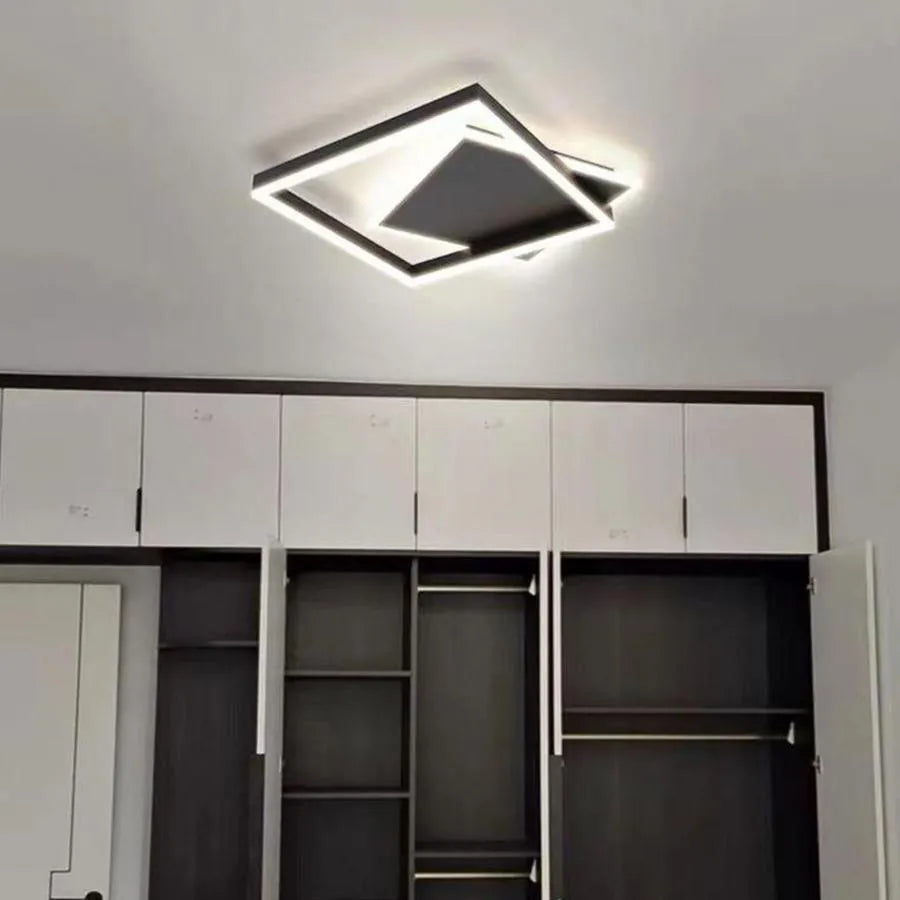 LED chandelier with remote control SCIOSO 104W, Cold/Warm/Neutral light, Dimmable, Black LED chandeliers with remote control Default Title Alessandro Design