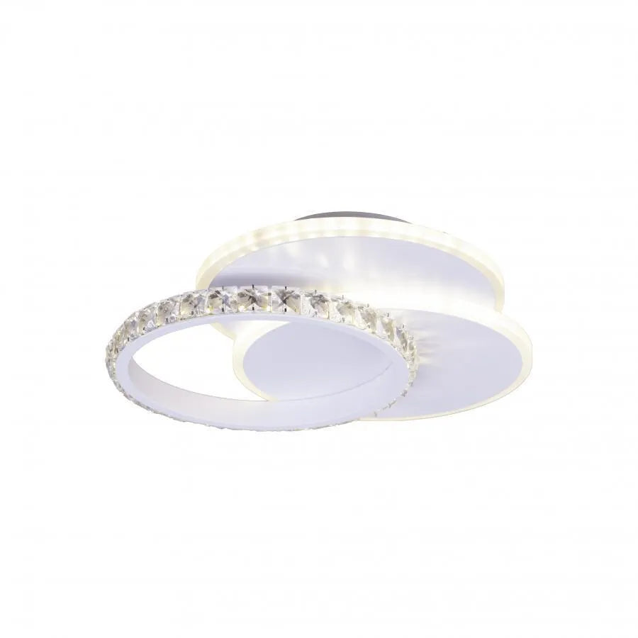 Crystal LED chandelier SOFIA 24W, Cold/Warm/Neutral light, White LED chandelier Default Title Alessandro Design