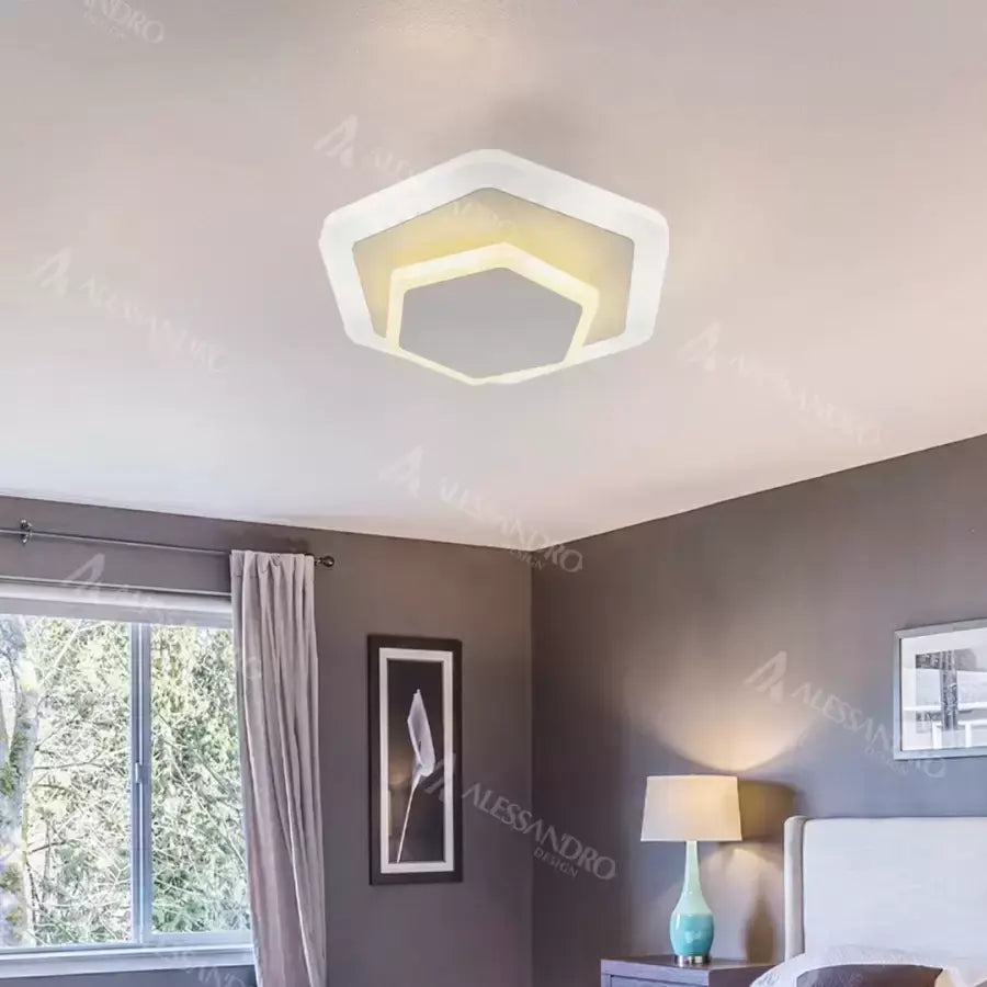 LED Chandelier SONIA 36W, Cold/Neutral light, White Applied LED Chandeliers Default Title Alessandro Design