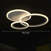 LED chandelier with remote control LUCY 45W, 3 Circles, Cold/Warm/Neutral light, Dimmable, White LED chandelier with remote control Default Title Alessandro Design