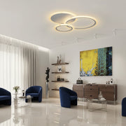 LED chandelier with remote control LUCY 45W, 3 Circles, Cold/Warm/Neutral light, Dimmable, White LED chandelier with remote control Default Title Alessandro Design
