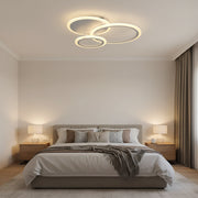 LED chandelier with remote control LUCY 45W, 3 Circles, Cold/Warm/Neutral light, Dimmable, White LED chandelier with remote control Default Title Alessandro Design