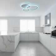 LED chandelier with remote control LUCY 45W, 3 Circles, Cold/Warm/Neutral light, Dimmable, White LED chandelier with remote control Default Title Alessandro Design