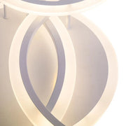 LED chandelier with remote control LUCY 69W, 4 Circles, Cold/Warm/Neutral light, Dimmable, White LED chandelier with remote control Default Title Alessandro Design