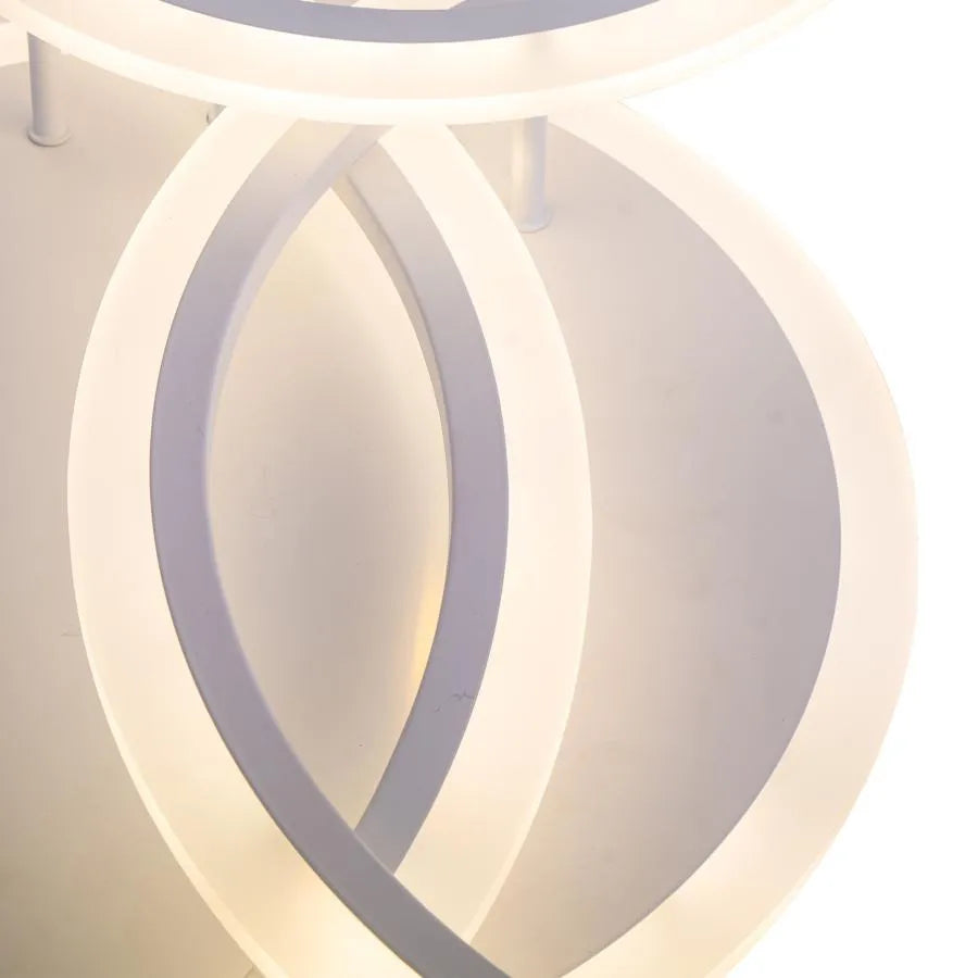 LED chandelier with remote control LUCY 69W, 4 Circles, Cold/Warm/Neutral light, Dimmable, White LED chandelier with remote control Default Title Alessandro Design