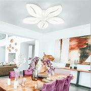 LED chandelier with remote control ORCHID 66W, 5 Petals, Cold/Warm/Neutral light, Dimmable, White LED chandelier with remote control Default Title Alessandro Design