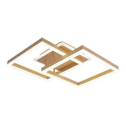 LED Chandelier with remote control ARWEN 142W, 2 Squares, Cold/Warm/Neutral light, Dimmable, Gold LED Chandeliers with Remote Control Default Title Alessandro Design